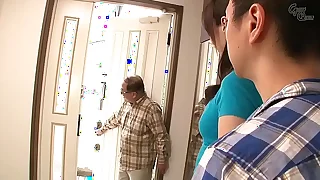 Asian offing with black man